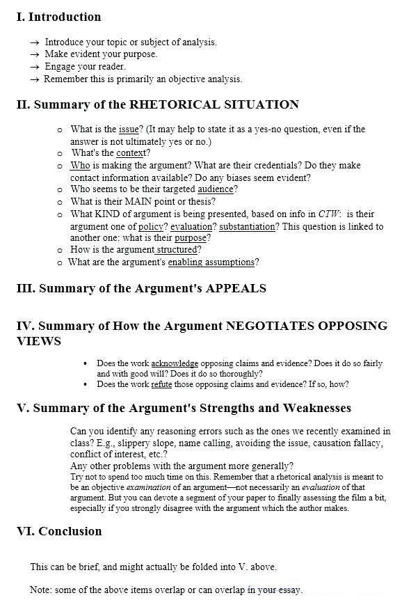 如何写一篇修辞性分析论文Rhetorical Analysis Essay？