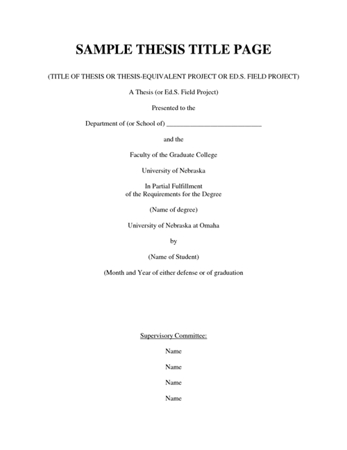 Dissertation Structure