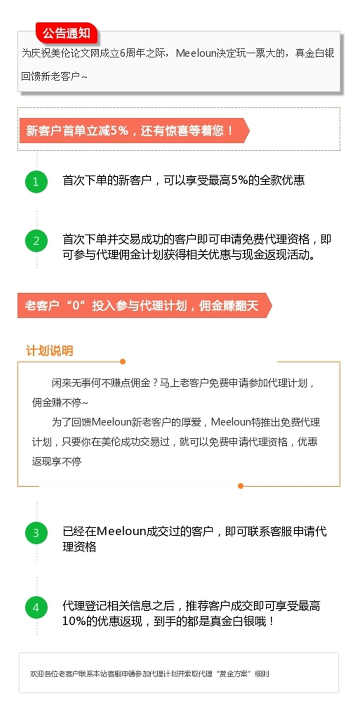 美伦论文网新老客户推荐活动