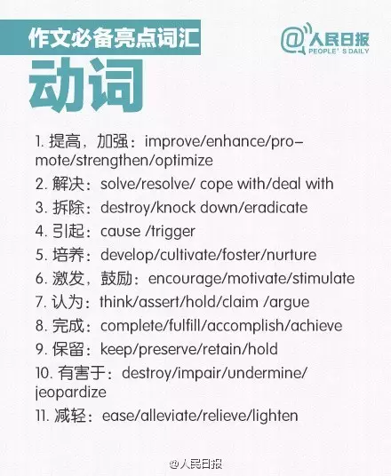 必备动词性词汇