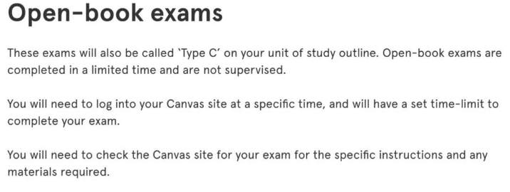 Open-book exams介绍 Open-book exams介绍