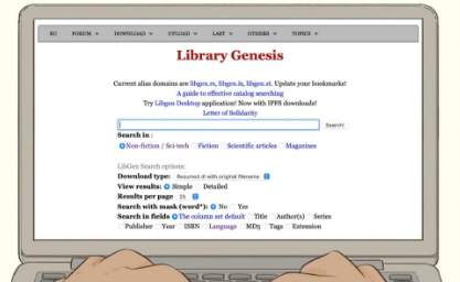 Library Genesis界面