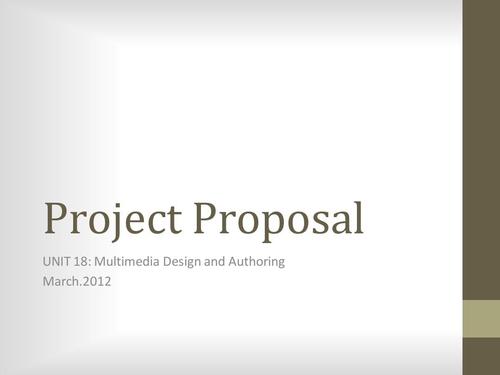 Project proposal